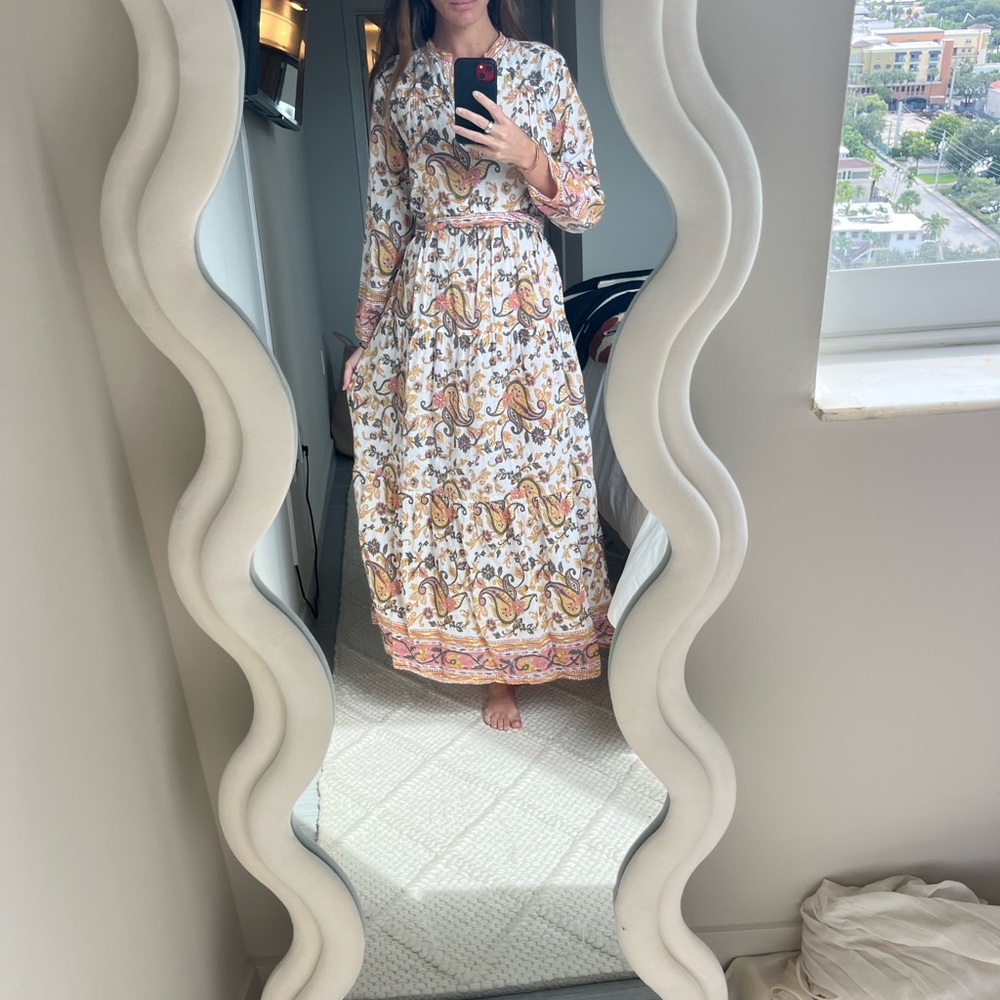 Chic Paisley Print Maxi Dress